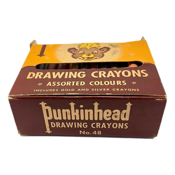 Vintage Eatons Punkinhead Crayons circa 1960s Canada - Picture 2 of 7